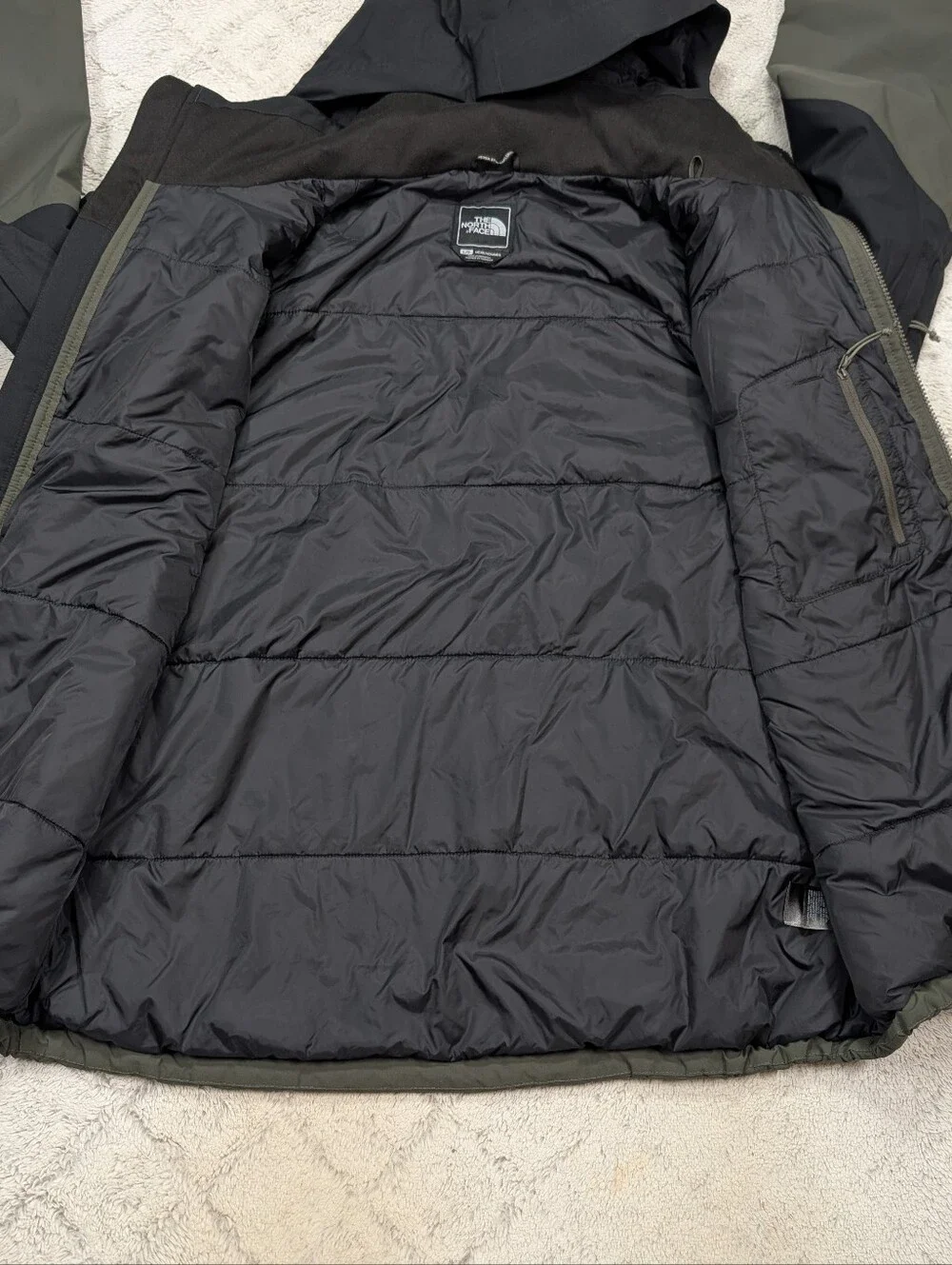 The North Face Jacket Mens L Green Salire Insulated Hyvent Ski Snow Durable Hood